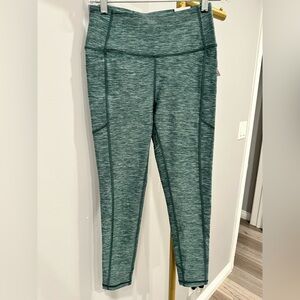 Victoria's Secret High Rise 7/8 Length Green Heathered Leggings